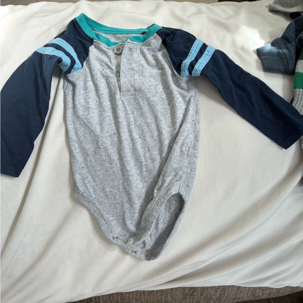 Garanimals Gray and Navy Kids Bodysuit